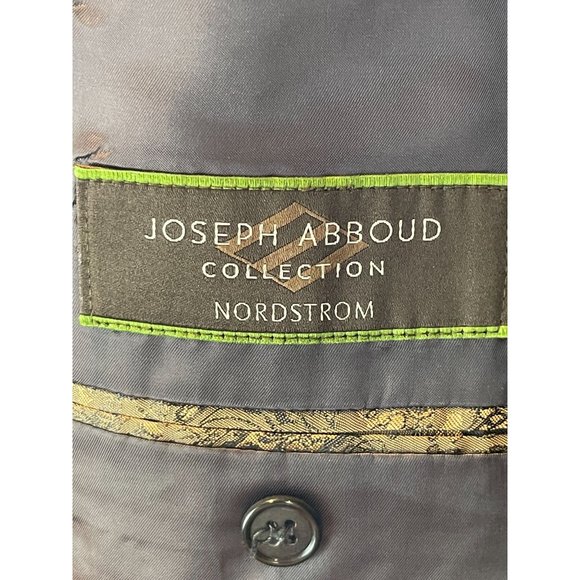 Joseph Abboud Men Suit Blazer Jacket Single Breasted 100% Wool Slate Blue SZ 44R - Picture 5 of 8
